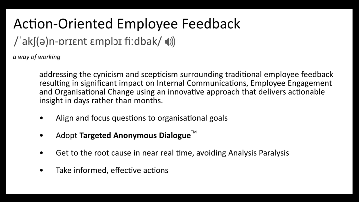 Definition of Action-Oriented Employee Feedback